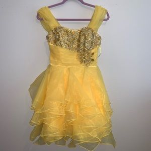 Homecoming/prom yellow dress